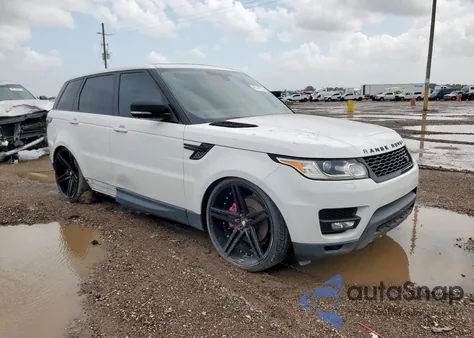 2016 Land Rover Range Rover Sport Hse из США, поврежденный, VIN SALWR2KFXGA637780